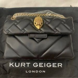 BLACK & GOLD KURT GEIGER MINI
KENSINGTON CROSSBODY